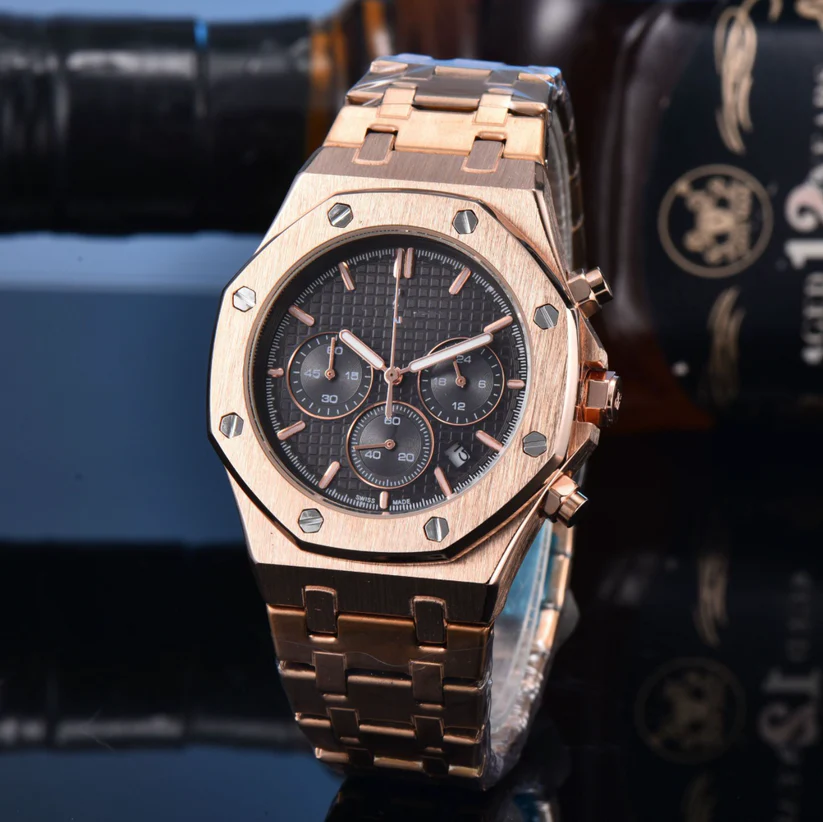 WL---ROYAL OAK SOLID STEEL WATCH